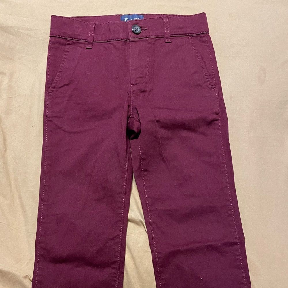 ♥️ The children’s place uniform stretch chino pant sz 5 w/ adj waist & pockets♥️